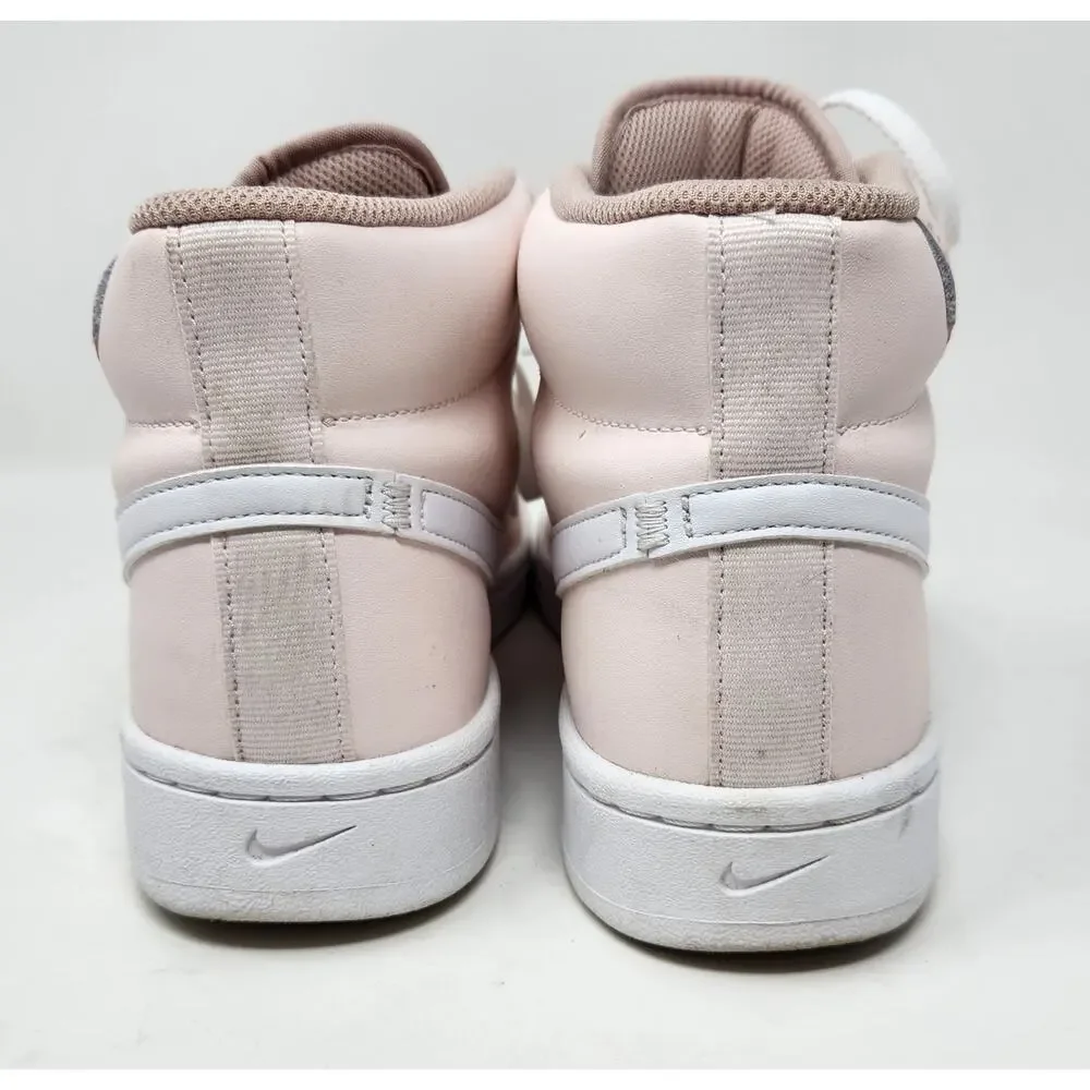 Nike Womens Size 10 Court Royale 2 Mid Soft Pink White Sneakers FD0286 600